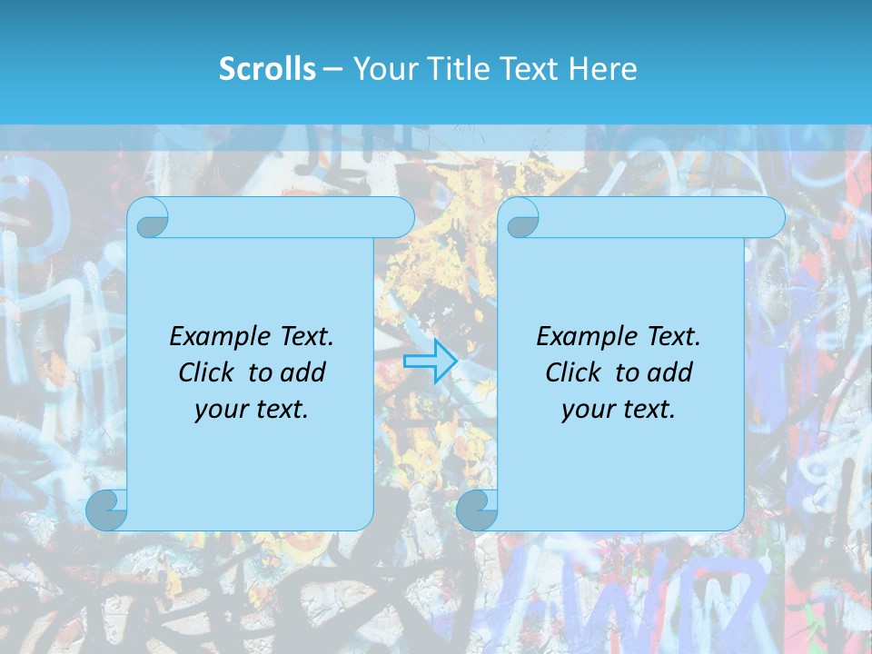 Wall Dark Vandalism PowerPoint Template