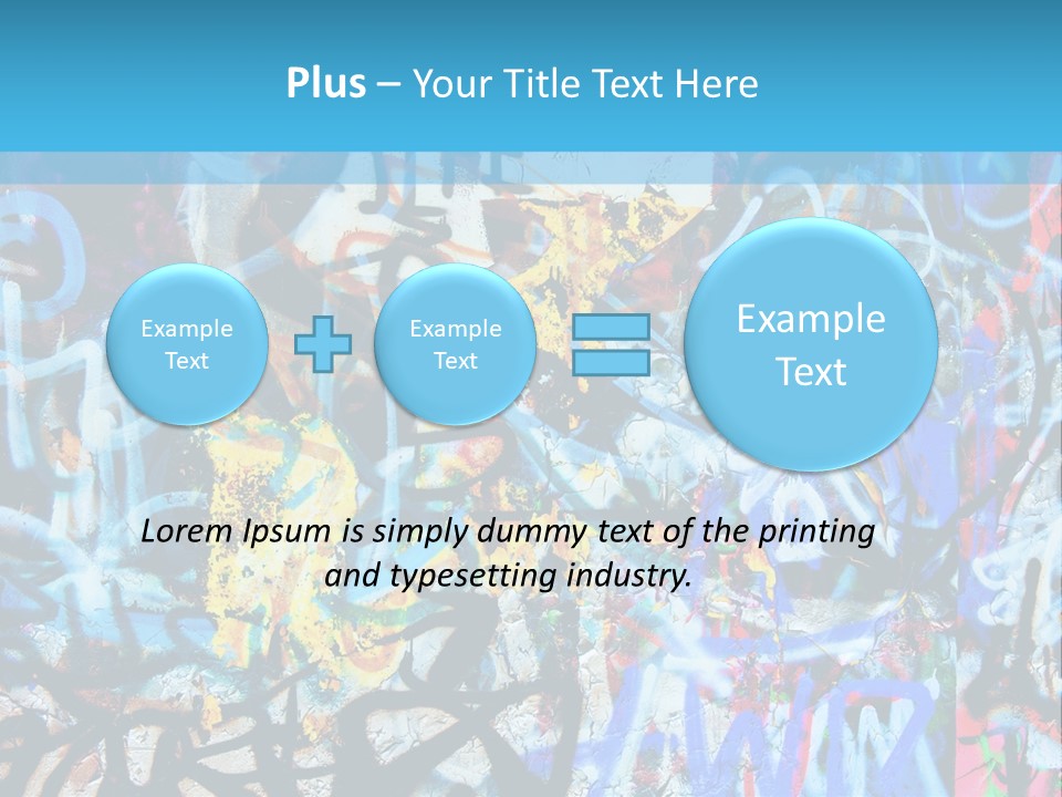Wall Dark Vandalism PowerPoint Template