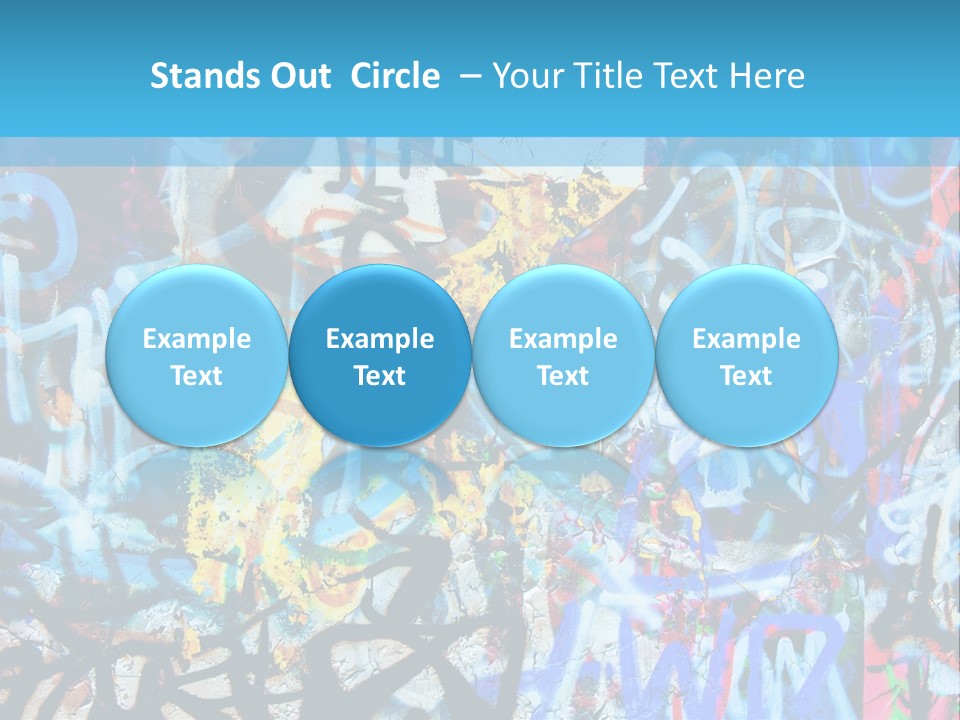 Wall Dark Vandalism PowerPoint Template