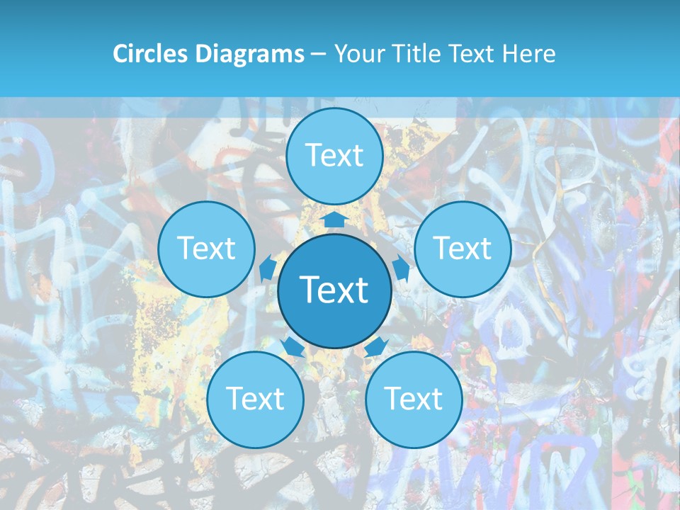 Wall Dark Vandalism PowerPoint Template