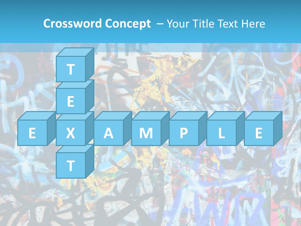Wall Dark Vandalism PowerPoint Template