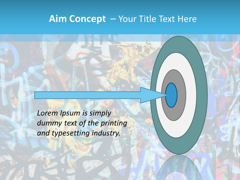 Wall Dark Vandalism PowerPoint Template