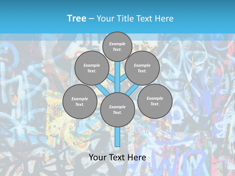 Wall Dark Vandalism PowerPoint Template