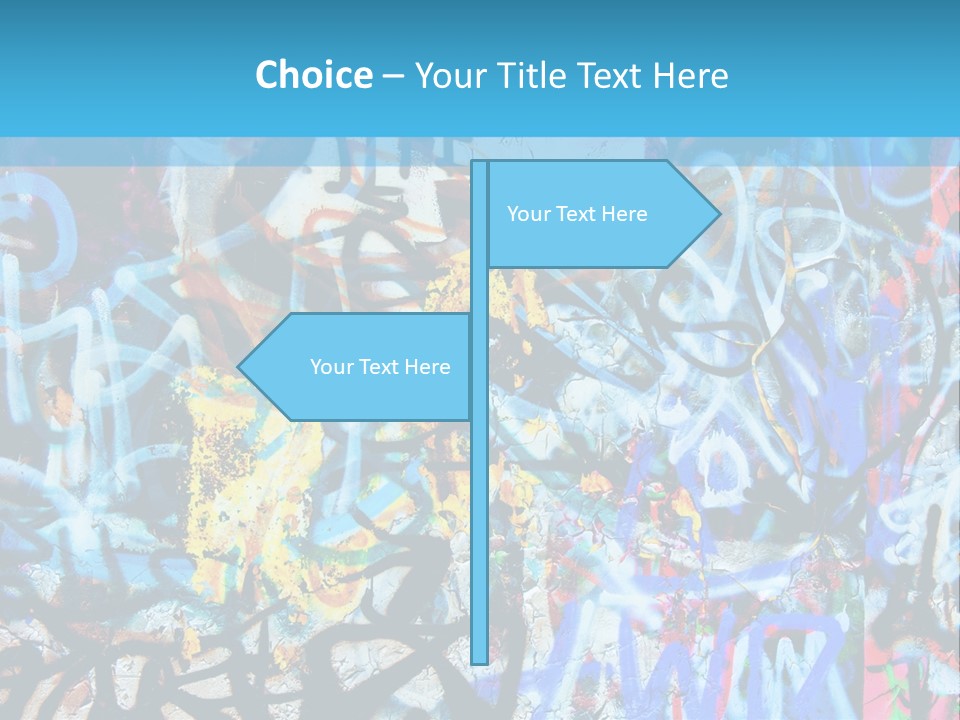Wall Dark Vandalism PowerPoint Template