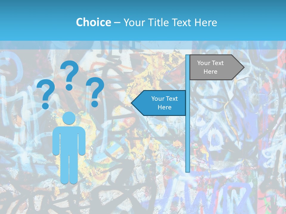 Wall Dark Vandalism PowerPoint Template