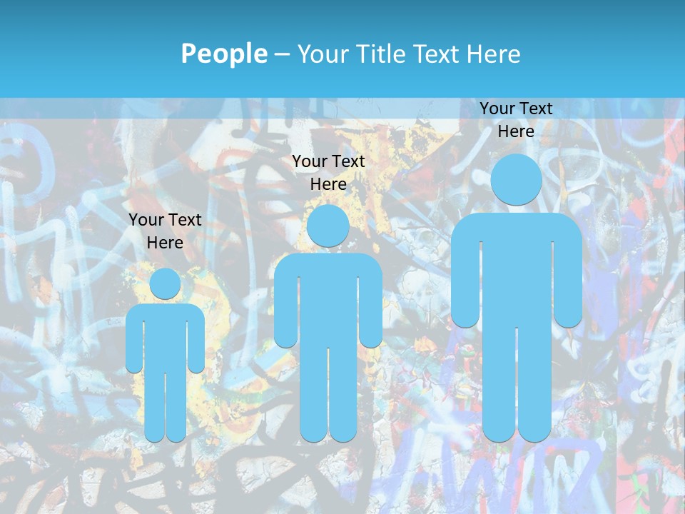 Wall Dark Vandalism PowerPoint Template