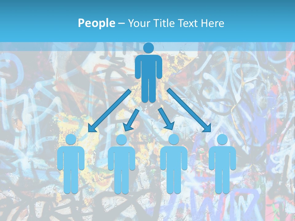 Wall Dark Vandalism PowerPoint Template