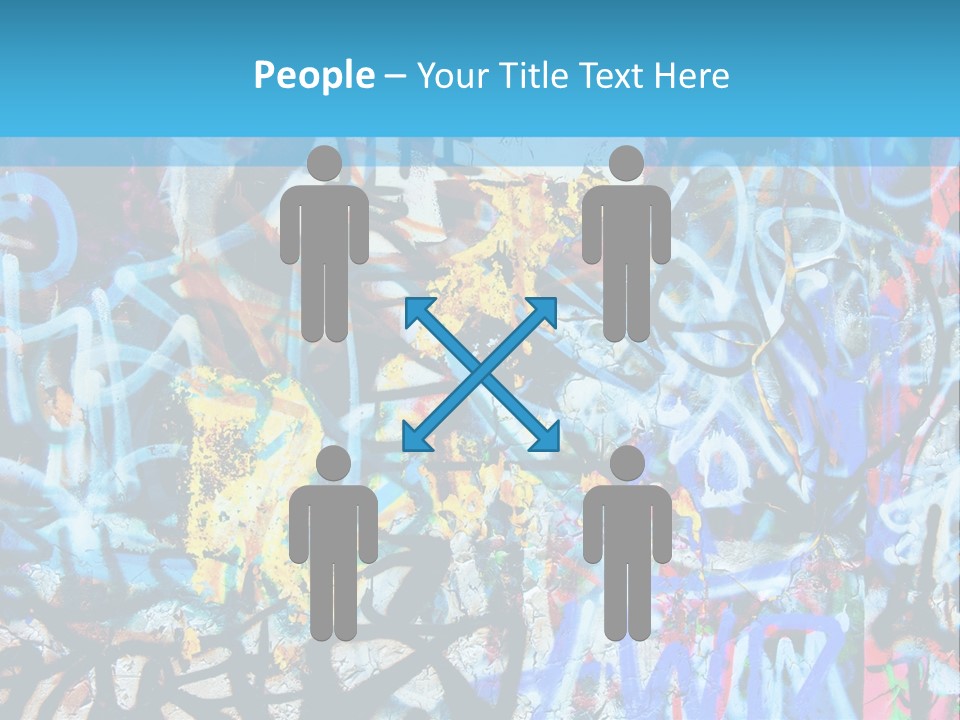 Wall Dark Vandalism PowerPoint Template