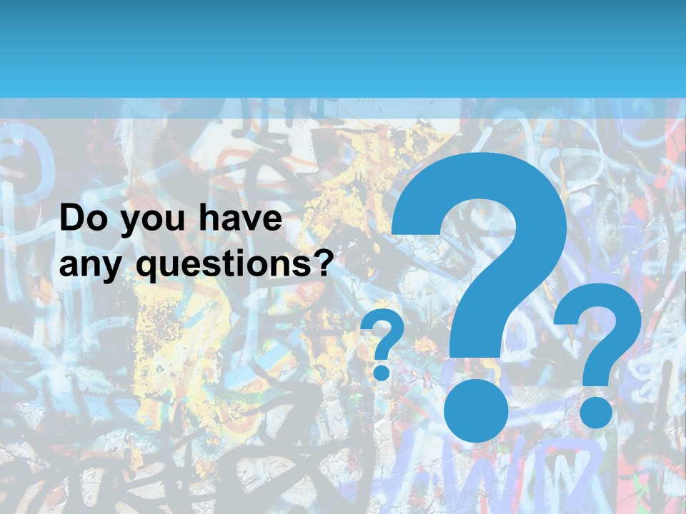 Wall Dark Vandalism PowerPoint Template