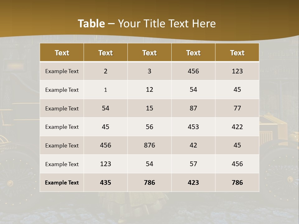 Lamp Road Clock PowerPoint Template