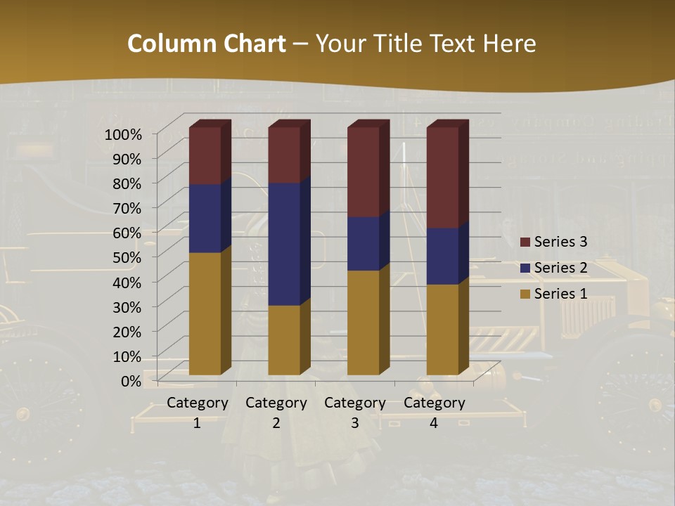 Lamp Road Clock PowerPoint Template