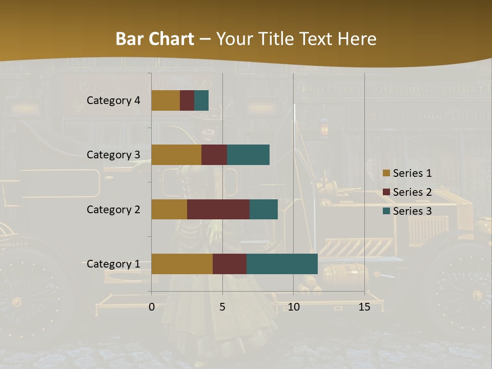Lamp Road Clock PowerPoint Template