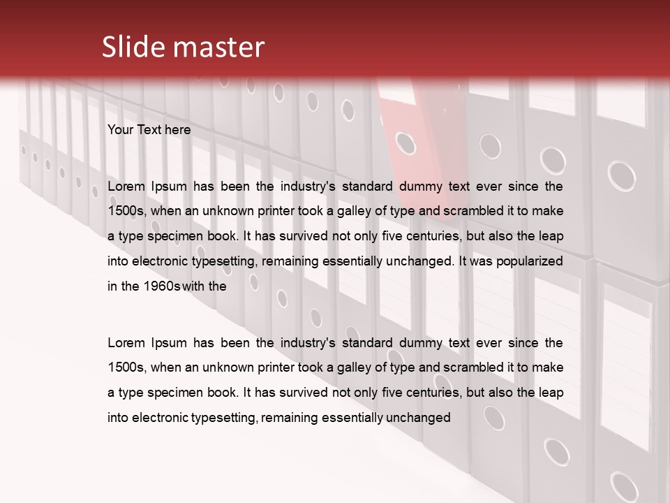 Folders Ring Office PowerPoint Template