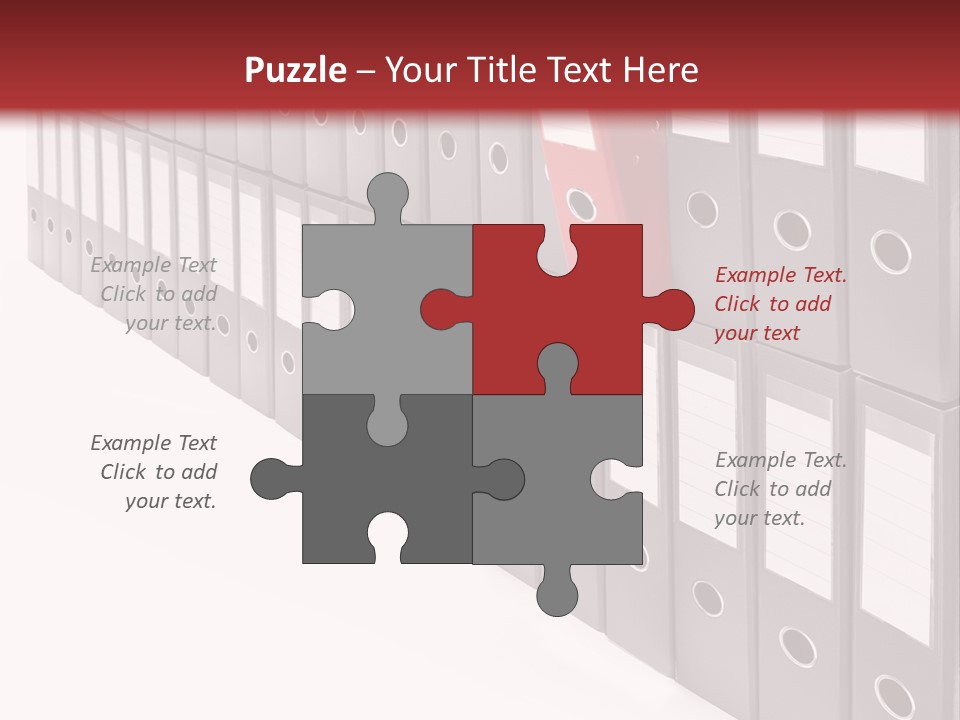 Folders Ring Office PowerPoint Template