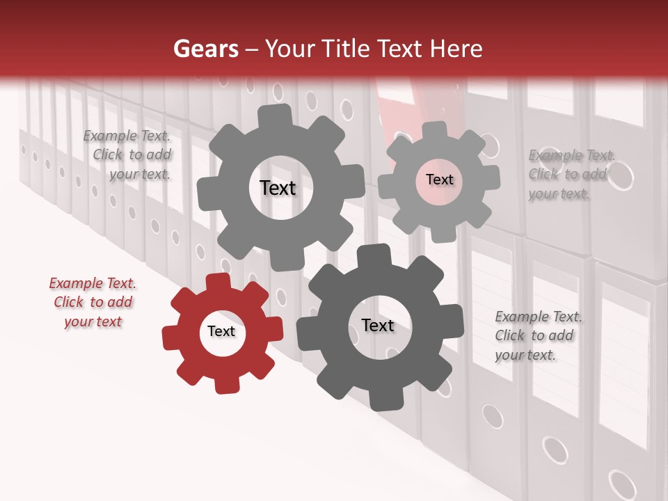 Folders Ring Office PowerPoint Template