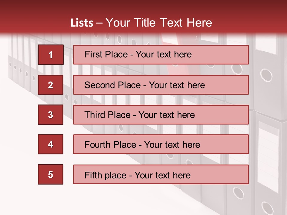 Folders Ring Office PowerPoint Template