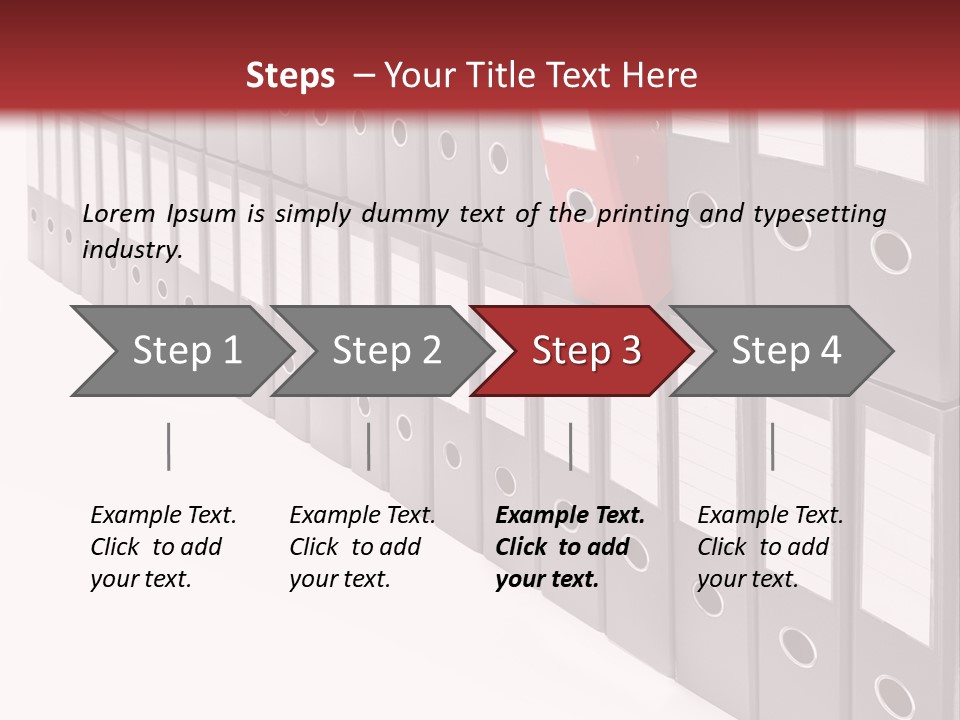 Folders Ring Office PowerPoint Template