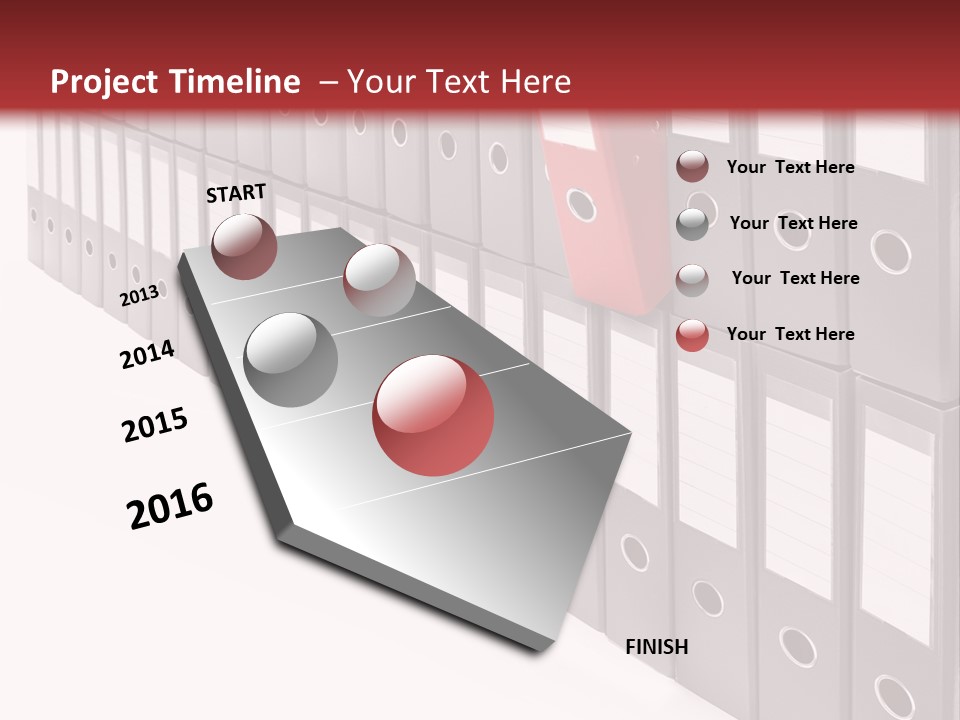 Folders Ring Office PowerPoint Template