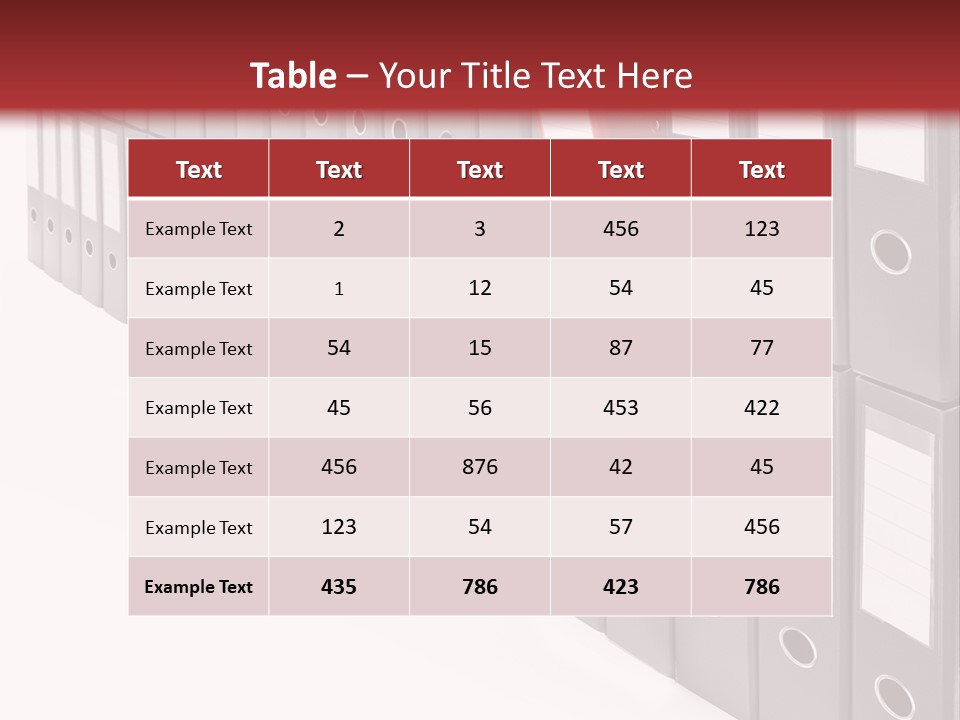 Folders Ring Office PowerPoint Template