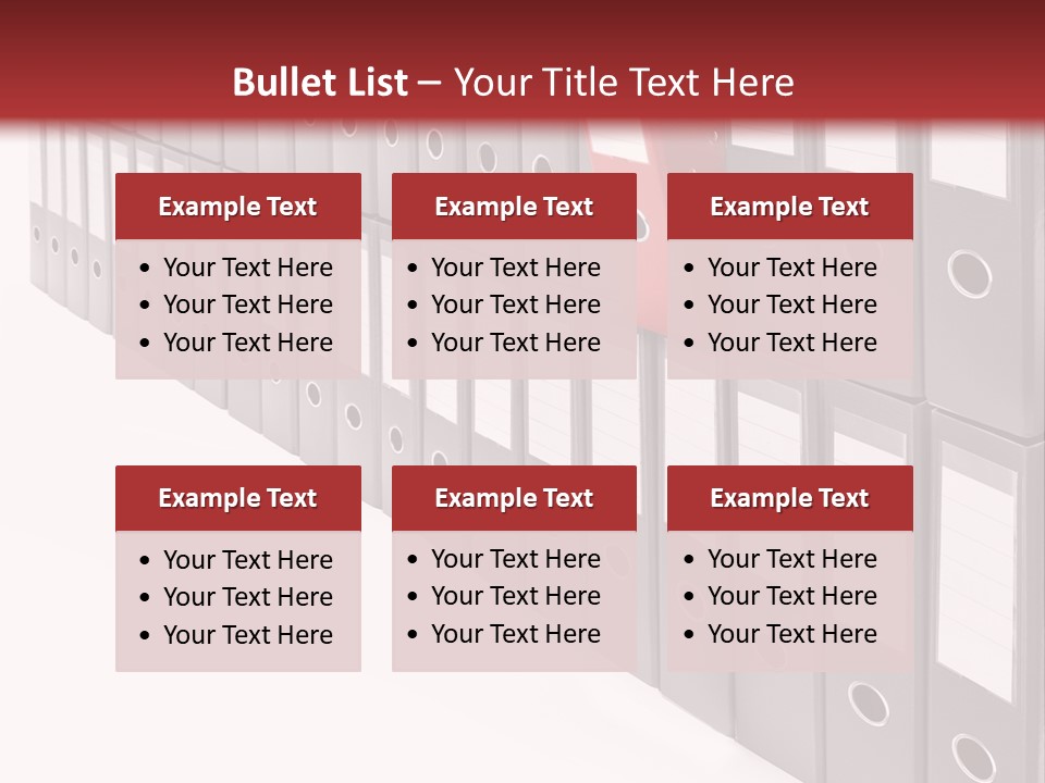 Folders Ring Office PowerPoint Template