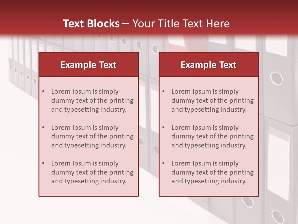 Folders Ring Office PowerPoint Template
