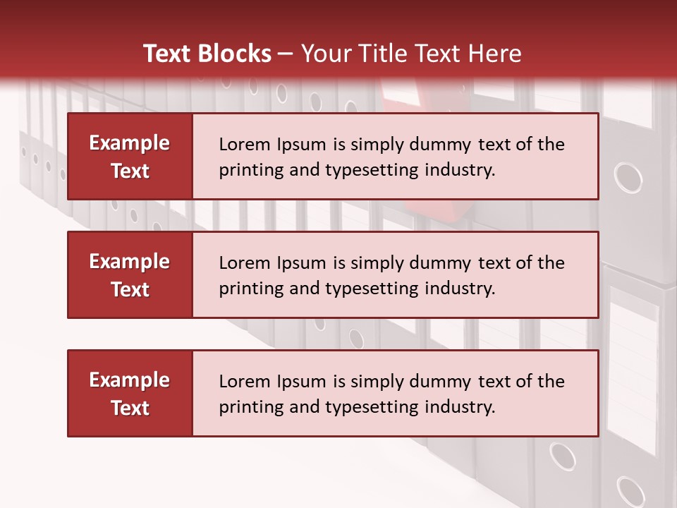 Folders Ring Office PowerPoint Template