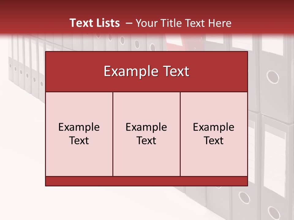 Folders Ring Office PowerPoint Template