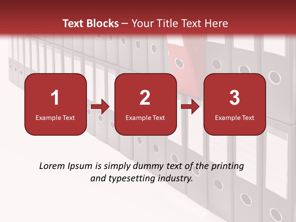 Folders Ring Office PowerPoint Template