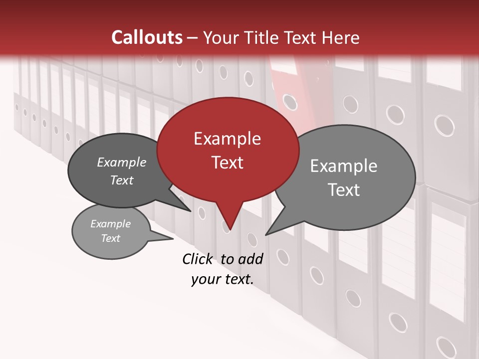 Folders Ring Office PowerPoint Template