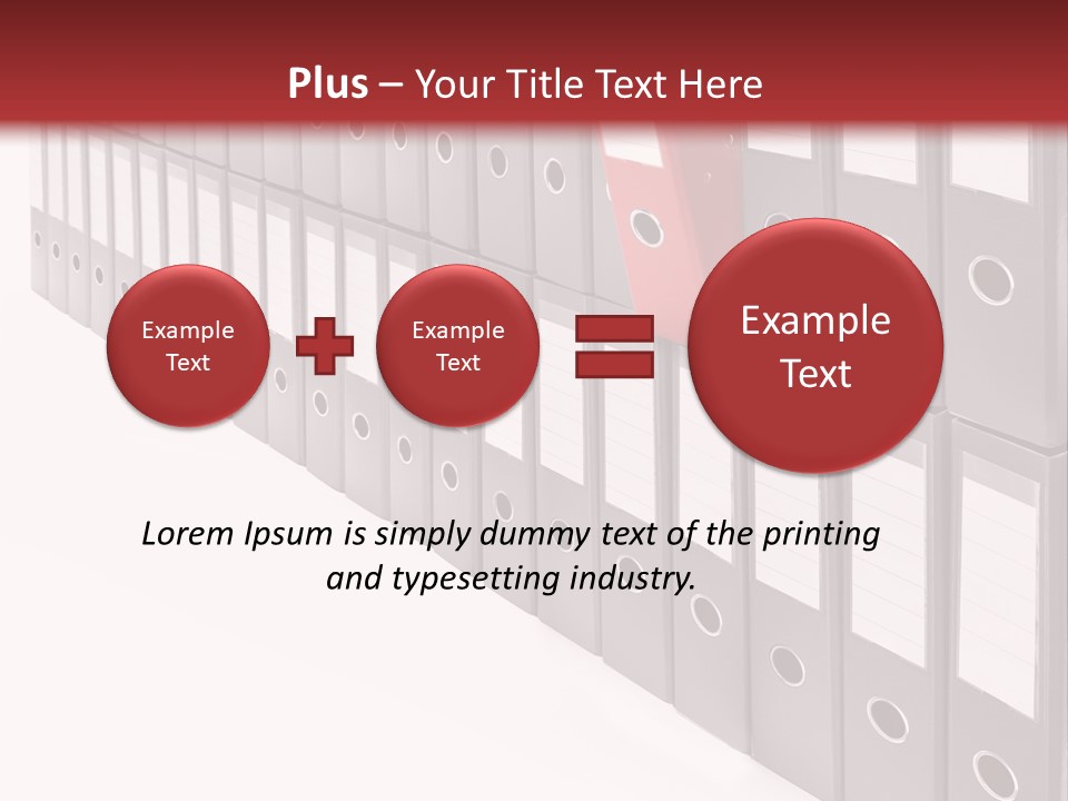Folders Ring Office PowerPoint Template