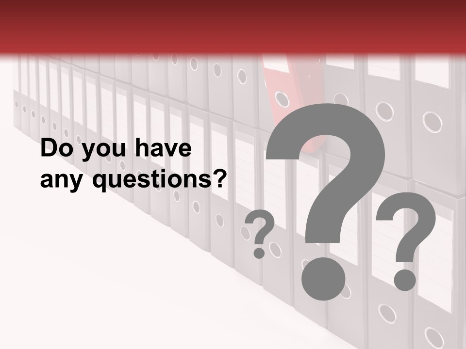 Folders Ring Office PowerPoint Template