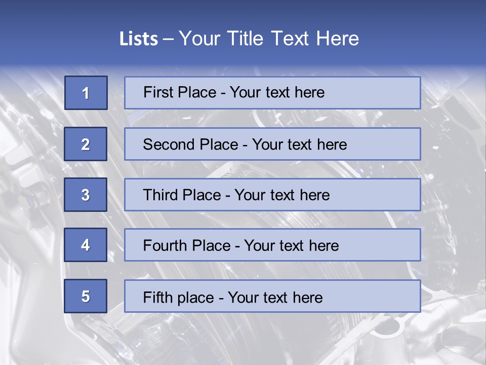 Motor Designing Shiny PowerPoint Template