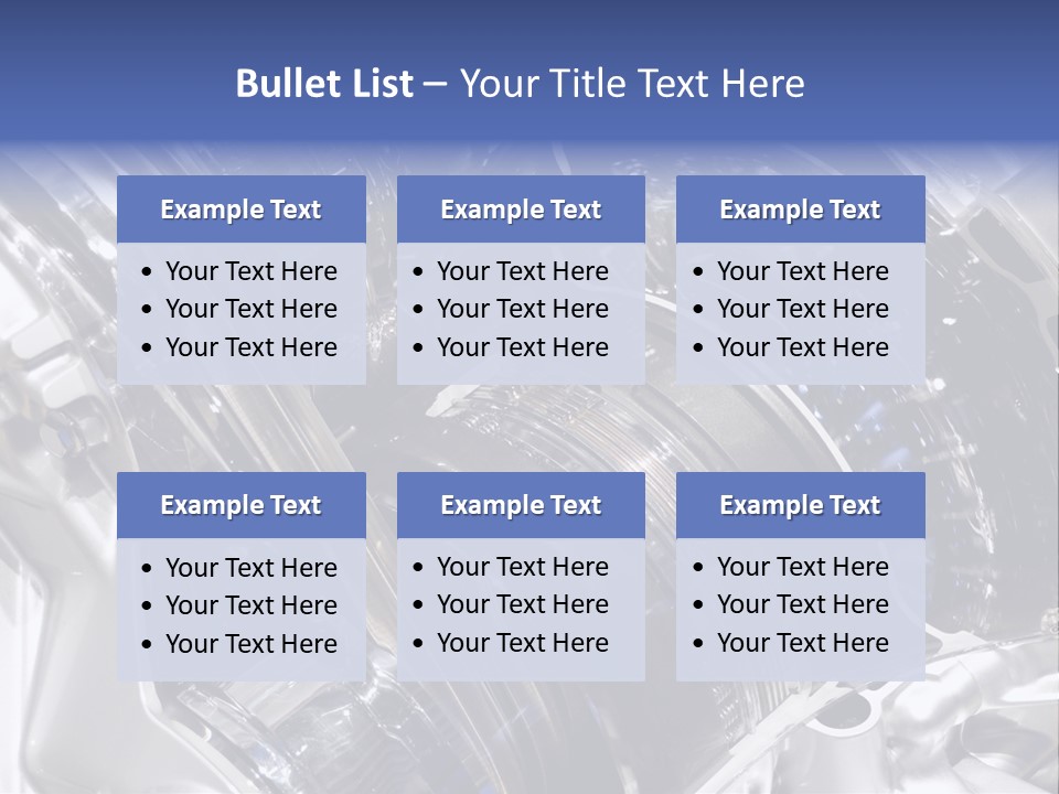 Motor Designing Shiny PowerPoint Template