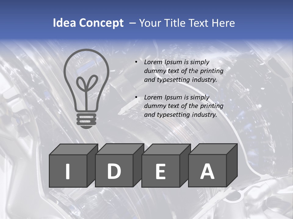 Motor Designing Shiny PowerPoint Template