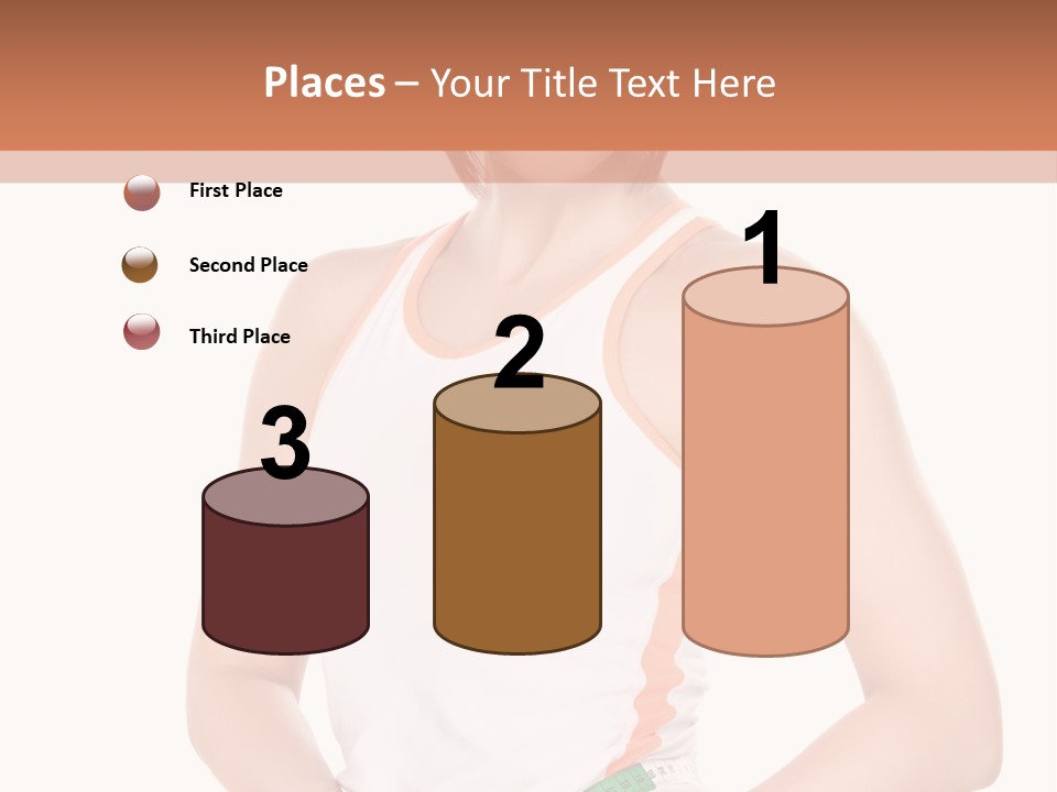 Woman Young Measure PowerPoint Template