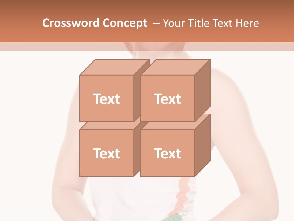 Woman Young Measure PowerPoint Template