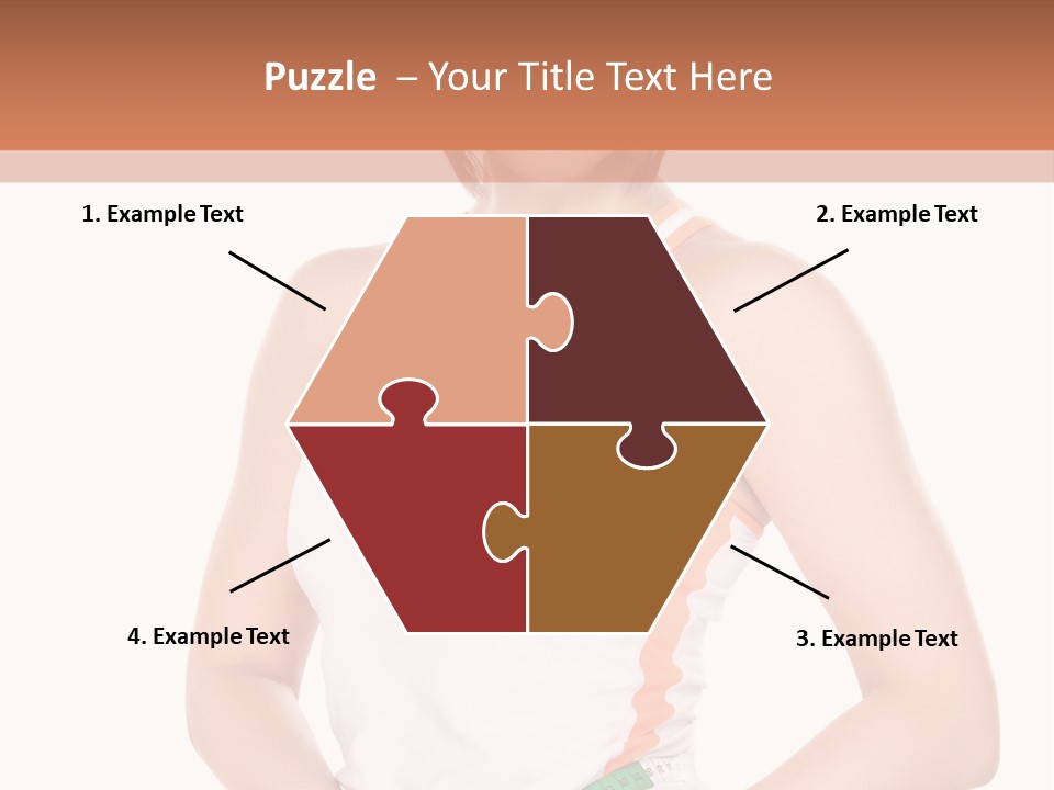 Woman Young Measure PowerPoint Template