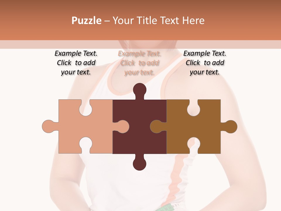 Woman Young Measure PowerPoint Template