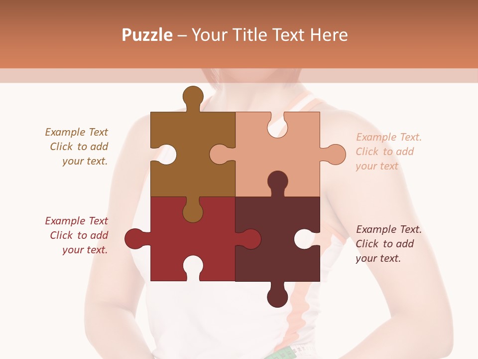 Woman Young Measure PowerPoint Template