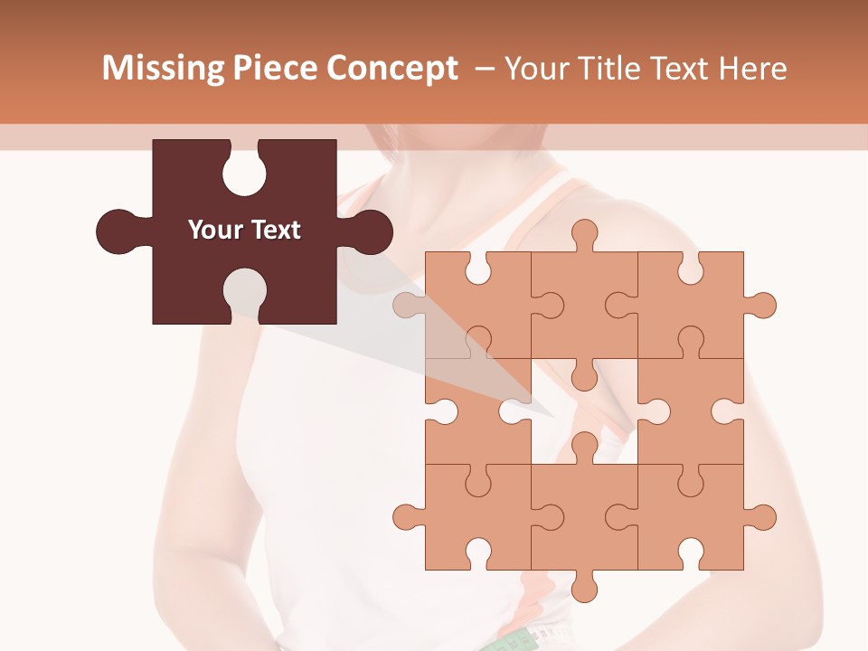 Woman Young Measure PowerPoint Template