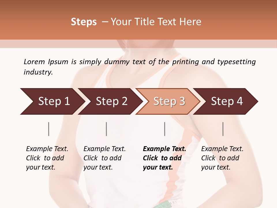 Woman Young Measure PowerPoint Template