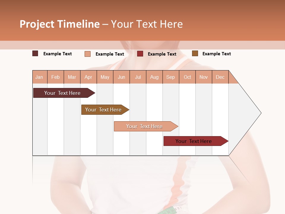 Woman Young Measure PowerPoint Template