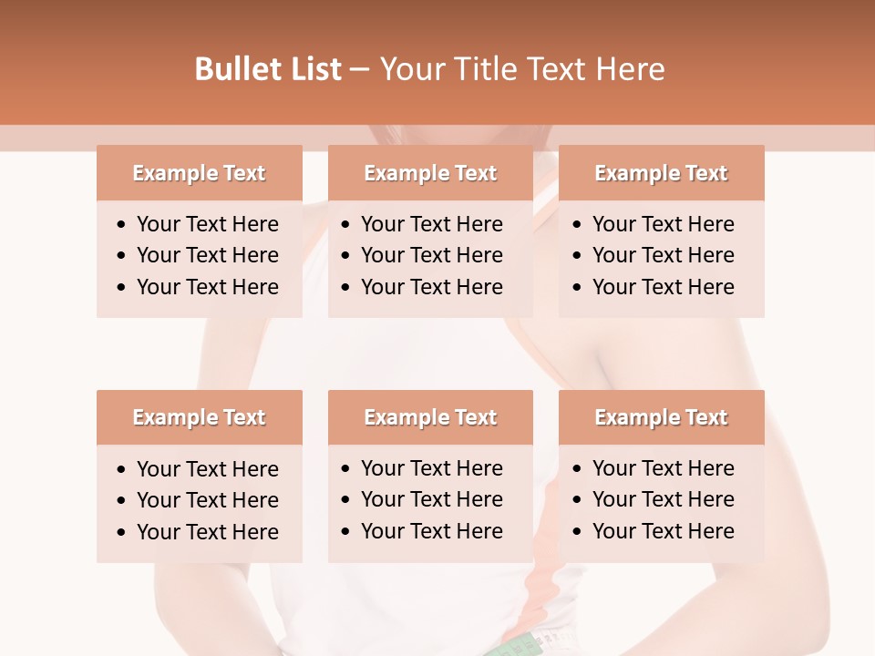Woman Young Measure PowerPoint Template