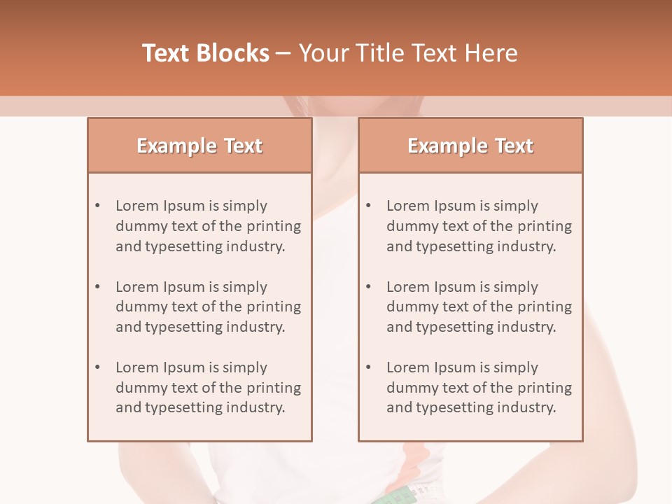 Woman Young Measure PowerPoint Template