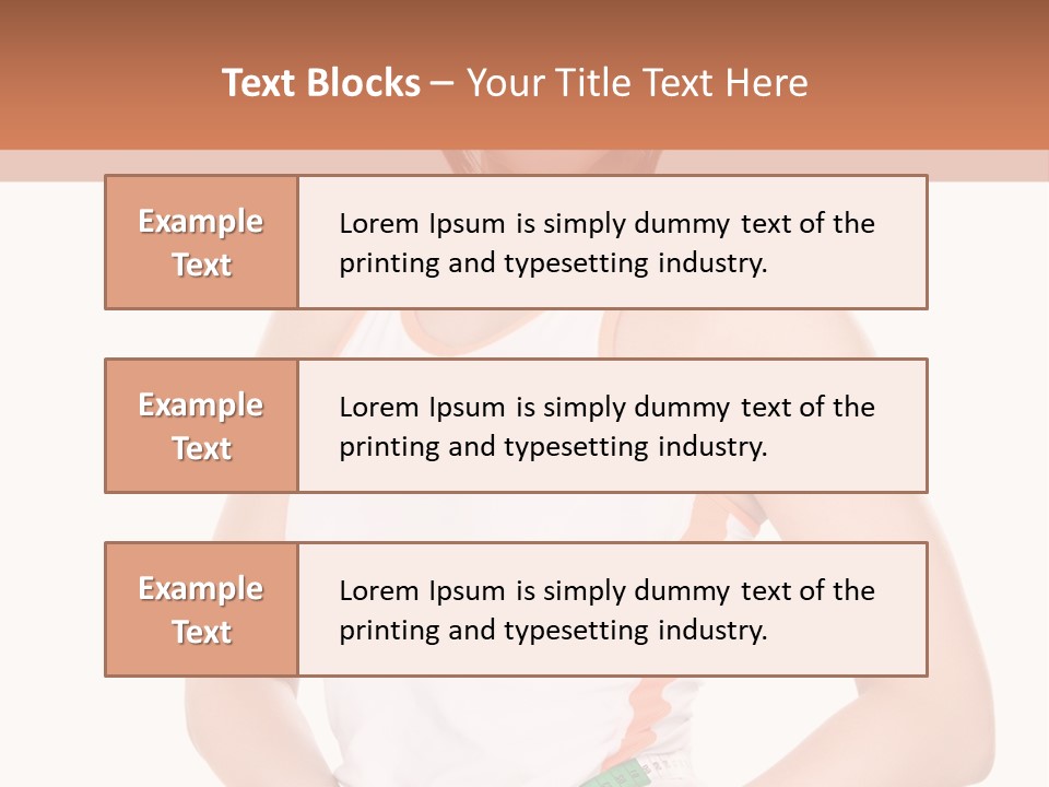 Woman Young Measure PowerPoint Template