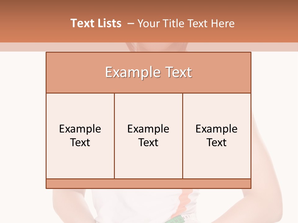 Woman Young Measure PowerPoint Template