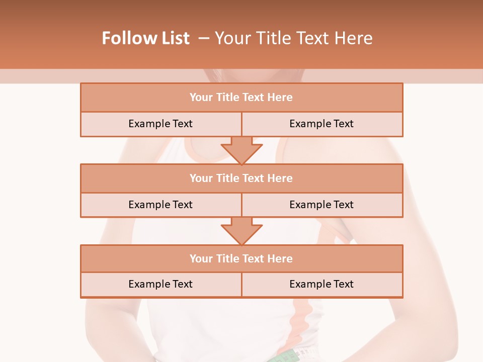 Woman Young Measure PowerPoint Template