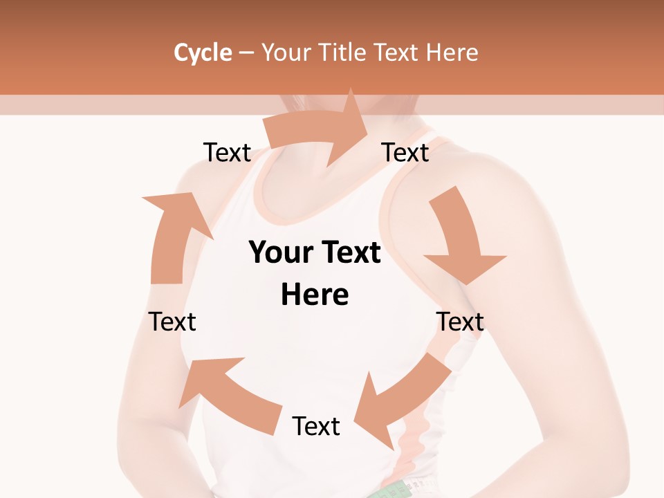 Woman Young Measure PowerPoint Template