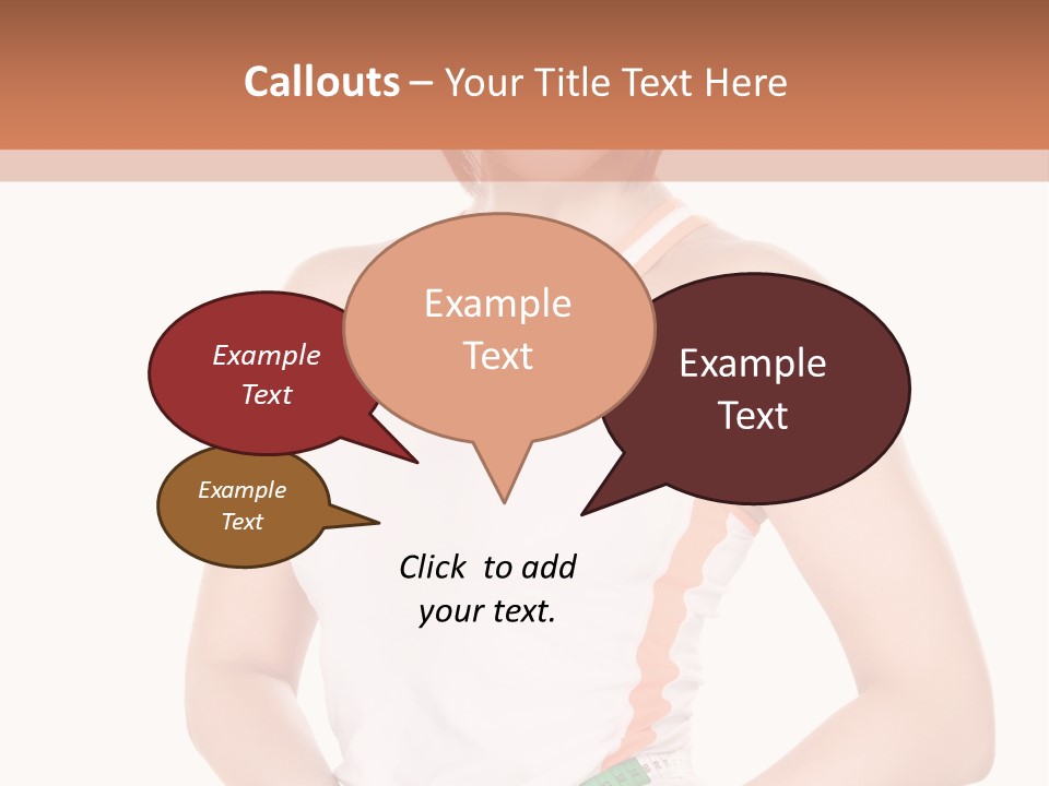 Woman Young Measure PowerPoint Template