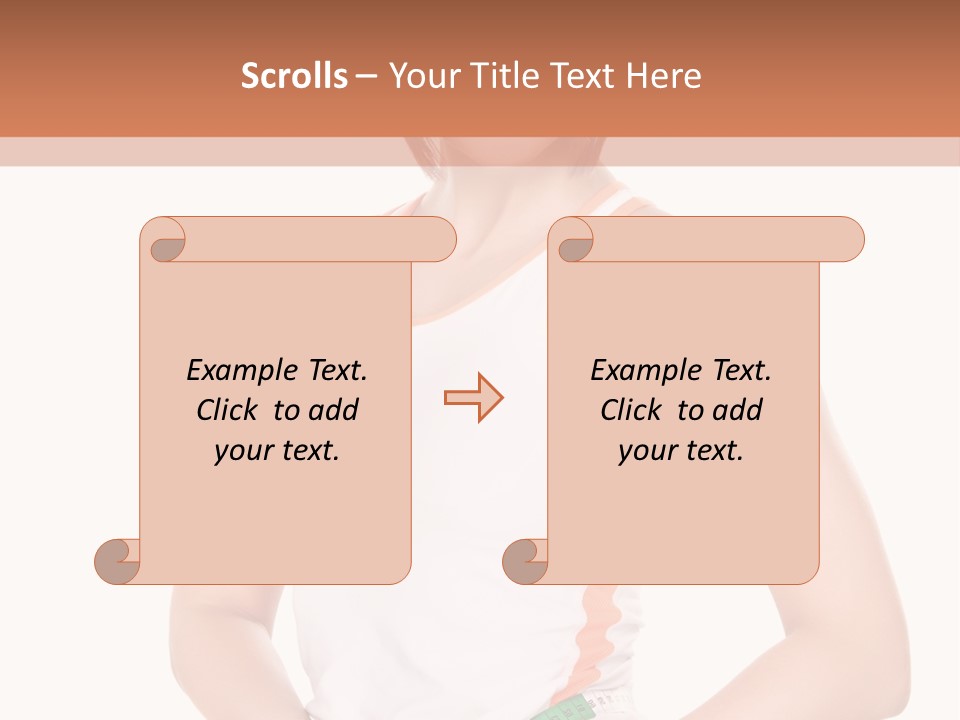 Woman Young Measure PowerPoint Template